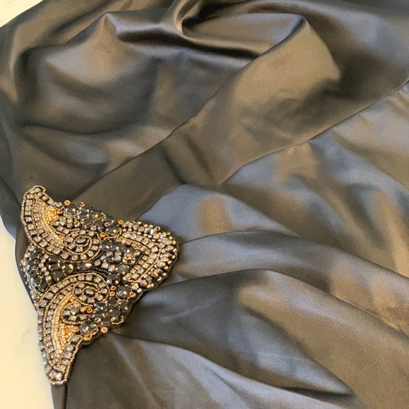 Eliza J. One Shoulder Black Evening Dress - Picture 6 of 7